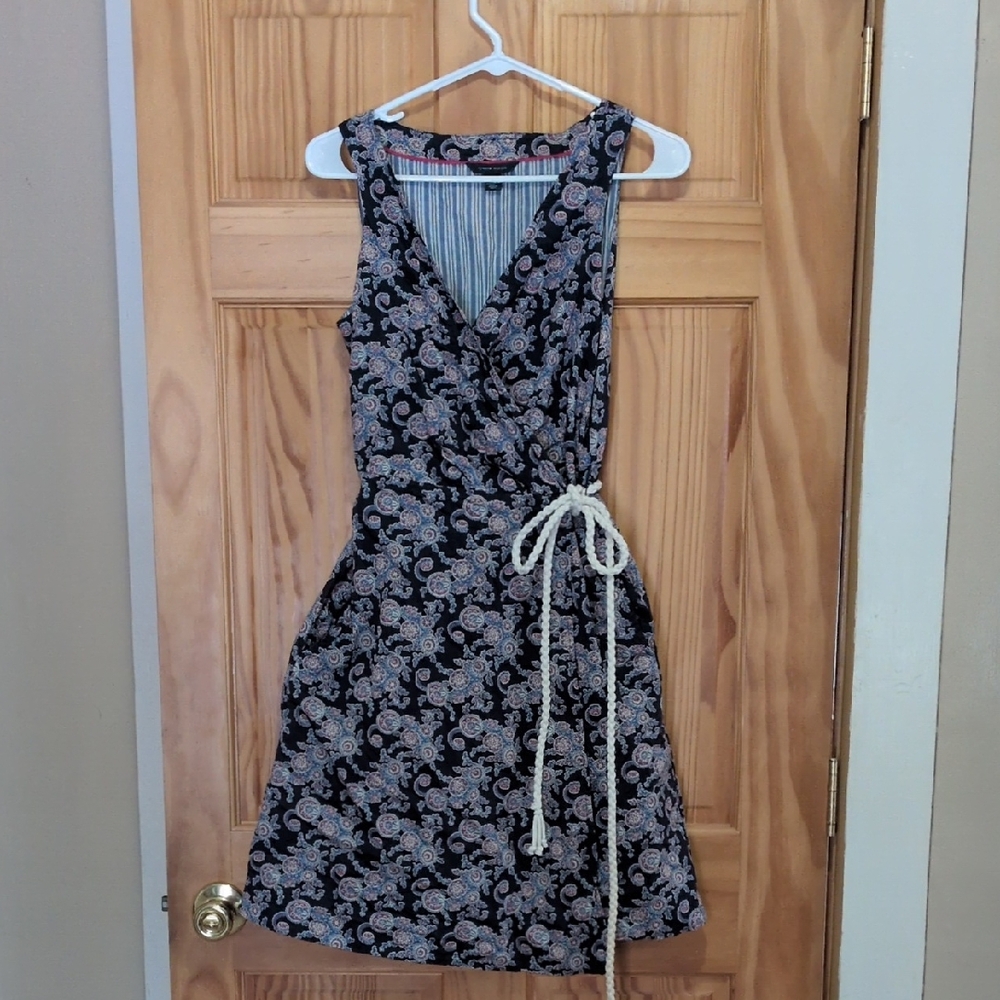 Tommy Hilfiger Navy Paisley Mini Dress